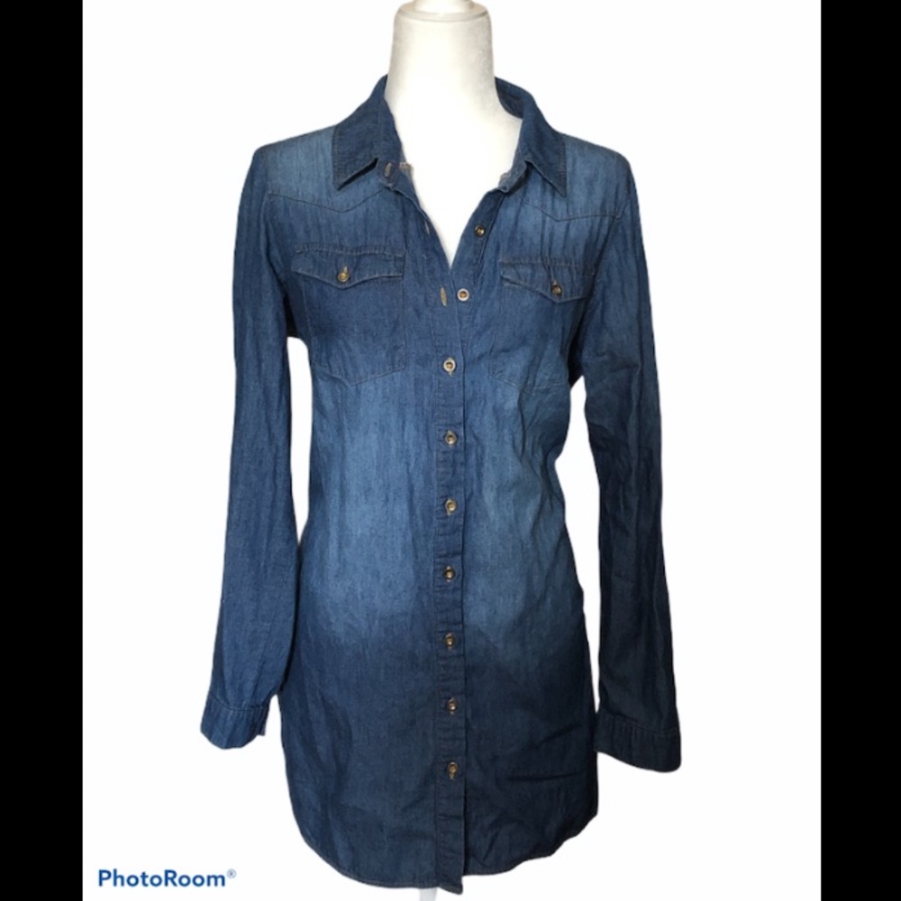 ICY FASHION Denim button-down shirt